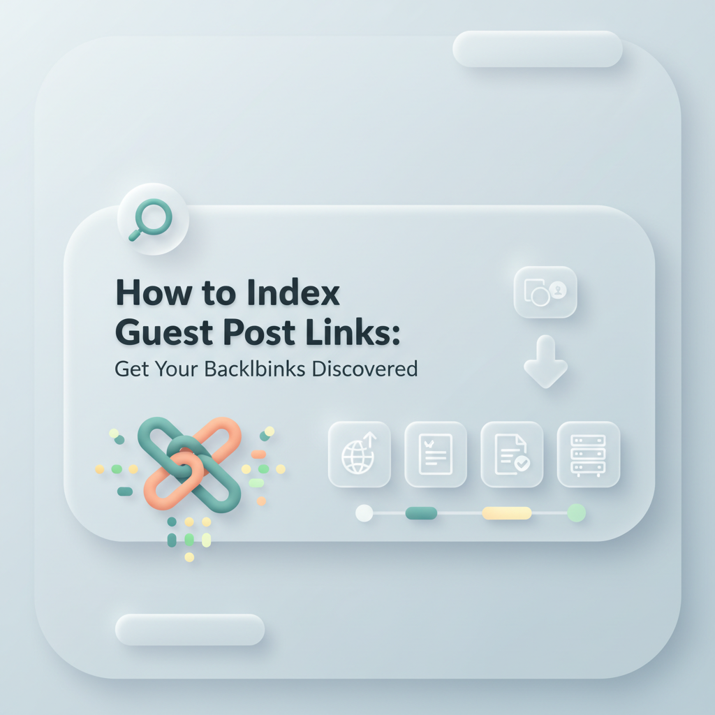 Illustration: How to Index Guest Post Links: Get Your Backlinks Discovered